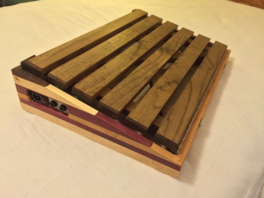 New custom wooden pedalboard The Gear Page